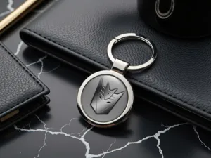 Picture Keyfob Ring Metallic Durable